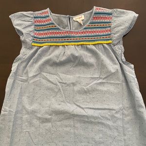 Girls ruffle sleeve shirt